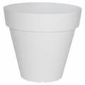 Pikkukuva 1 / 2: Kukkaruukku Riviera Valkoinen Muovinen Neliö Ø 50 cm