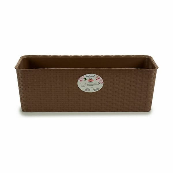 Kukkalaatikko Stefanplast Ruskea Muovinen 18 x 16 x 48,5 cm (12 osaa)
