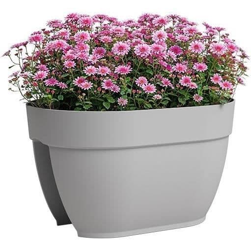 Jardiniere - ARTEVASI - CAPRI CAMPANA - Balkong - 40 ma - Ljusgrå