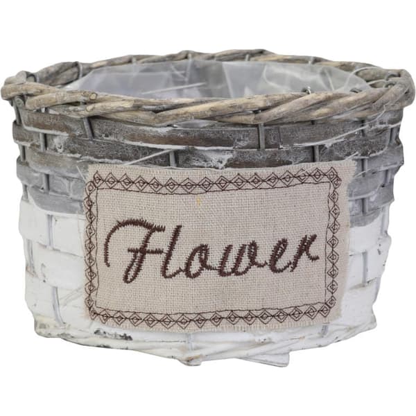 Basket Flower Cover, medium, grå