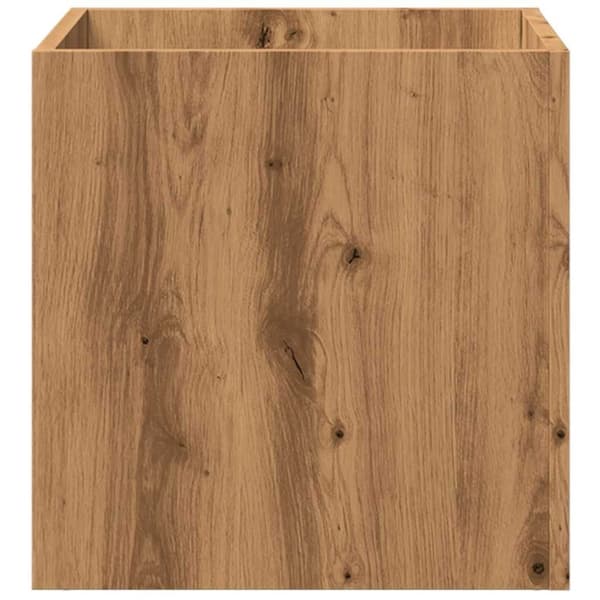 vidaXL plantekasse 40x40x40 cm konstrueret træ kunsteg