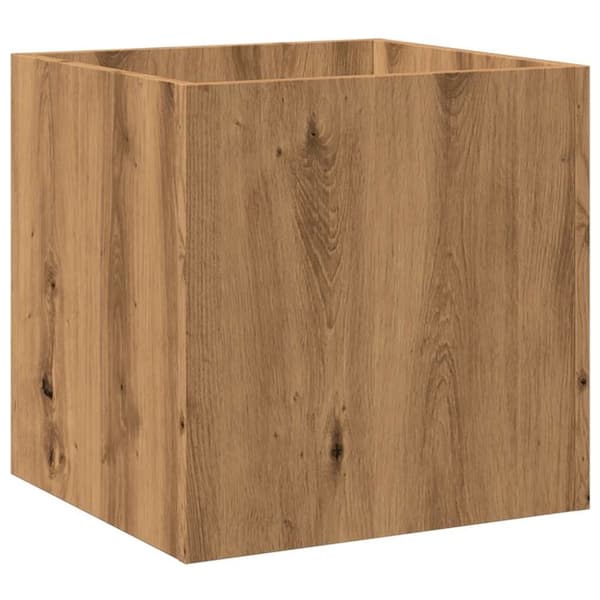 vidaXL plantekasse 40x40x40 cm konstrueret træ kunsteg