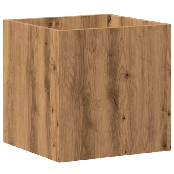 vidaXL plantekasse 40x40x40 cm konstrueret træ kunsteg