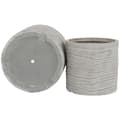 Miniatyrbilde 4 av 5: Sett med blomsterpotter Home ESPRIT Beige Fiberglass Magnesium 44,5 x 44,5 x 44 cm (3 enheter)