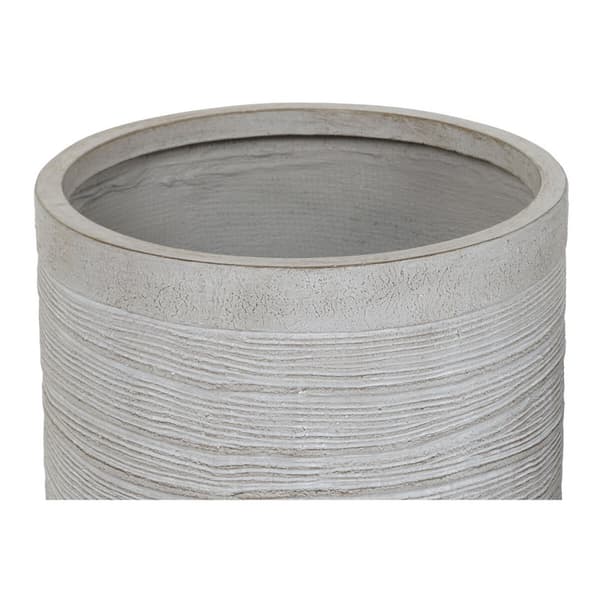Sett med blomsterpotter Home ESPRIT Beige Fiberglass Magnesium 44,5 x 44,5 x 44 cm (3 enheter)