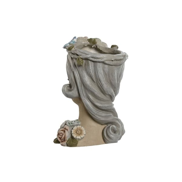 Urtepotte Home ESPRIT Multifarvet Flødefarvet Magnesium chica 32 X 30 X 48 cm