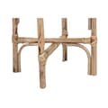 Miniatyrbilde 4 av 5: Sett med blomsterpotter Home ESPRIT Naturell Jute Treverk av mangotre 26 X 26 X 67 cm (2 Deler)