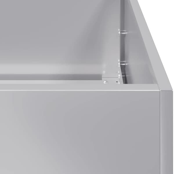 vidaXL Plantekasse 280x40x40 cm galvanisert stål