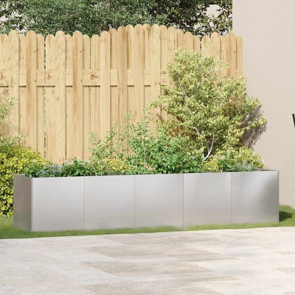 vidaXL Plantekasse 200x40x40 cm rustfritt stål