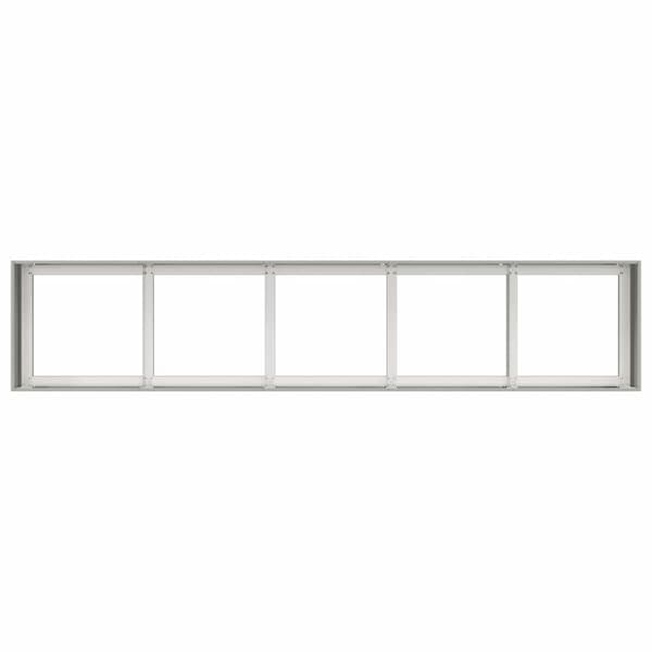 vidaXL Plantekasse 200x40x40 cm rustfritt stål