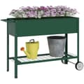 Miniatyrbillede 6 af 6: Rootz Højhaveseng - Forhøjet plantekasse - Metalplantepotte - Rygvenligt design - 109 cm x 44 cm x 80 cm
