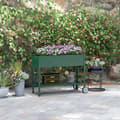 Miniatyrbillede 2 af 6: Rootz Højhaveseng - Forhøjet plantekasse - Metalplantepotte - Rygvenligt design - 109 cm x 44 cm x 80 cm