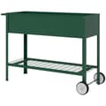 Miniatyrbillede 1 af 6: Rootz Højhaveseng - Forhøjet plantekasse - Metalplantepotte - Rygvenligt design - 109 cm x 44 cm x 80 cm