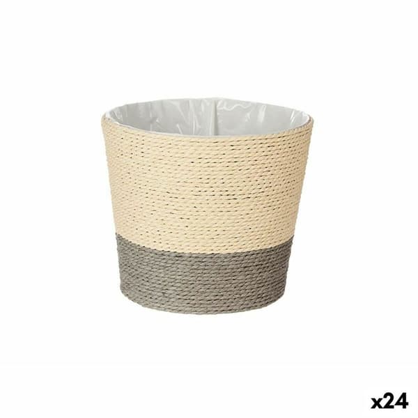 Urtepotte Ibergarden WY21-71 Grå Tov Plastik 19,5 x 16,5 x 19,5 cm (24 enheder)