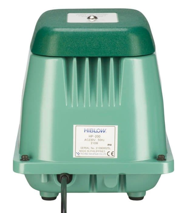 Grönsaksplåster - Hiblow grönsaksbord - SC392 - Hp-200 luftpump 230Lmin vid 1,3 m, 18 mm utlopp, 210 Watt