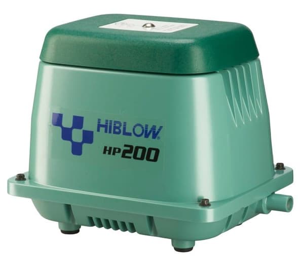 Grönsaksplåster - Hiblow grönsaksbord - SC392 - Hp-200 luftpump 230Lmin vid 1,3 m, 18 mm utlopp, 210 Watt