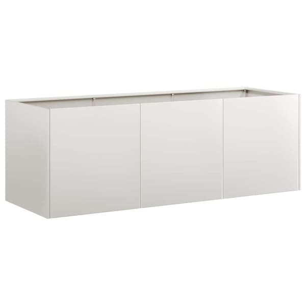 vidaXL Trädgårdskruka 120x40x40 cm rostfritt stål