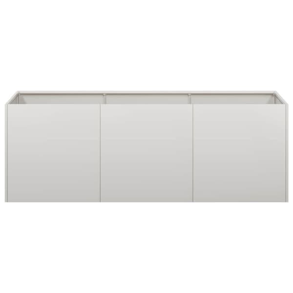 vidaXL Trädgårdskruka 120x40x40 cm rostfritt stål