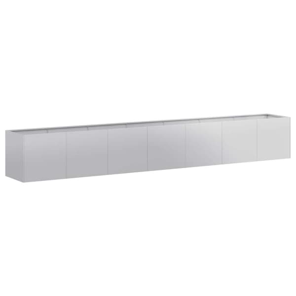 vidaXL plantekasse 280x40x40 cm galvaniseret stål