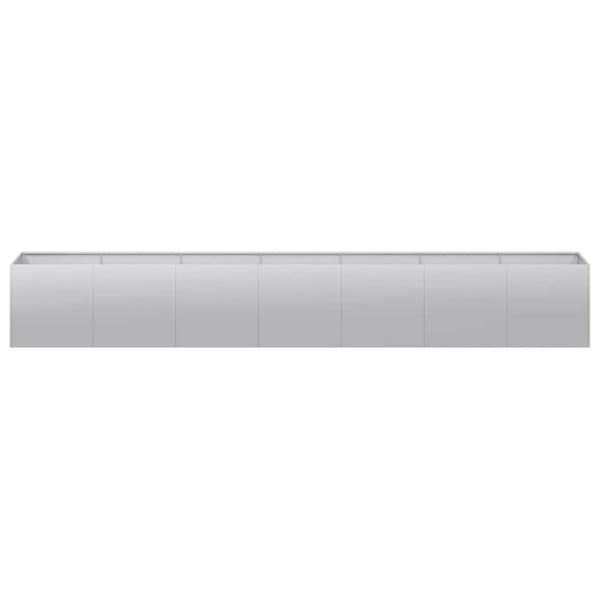 vidaXL plantekasse 280x40x40 cm galvaniseret stål