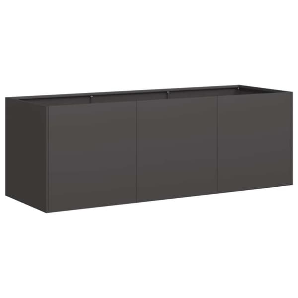 vidaXL plantekasse sort 120x40x40 cm koldvalset stål