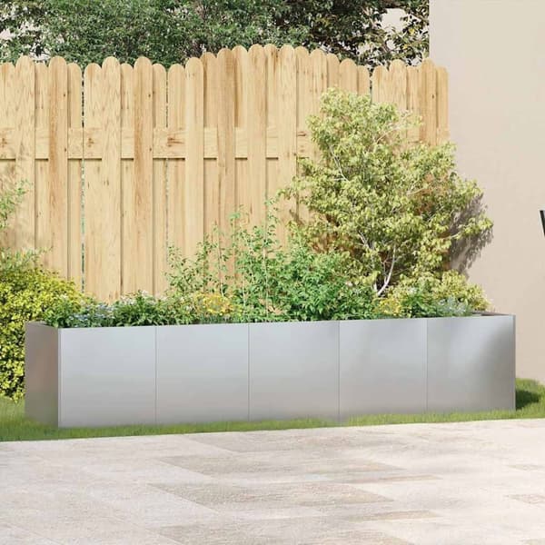 vidaXL Plantekasse 200x40x40 cm galvanisert stål