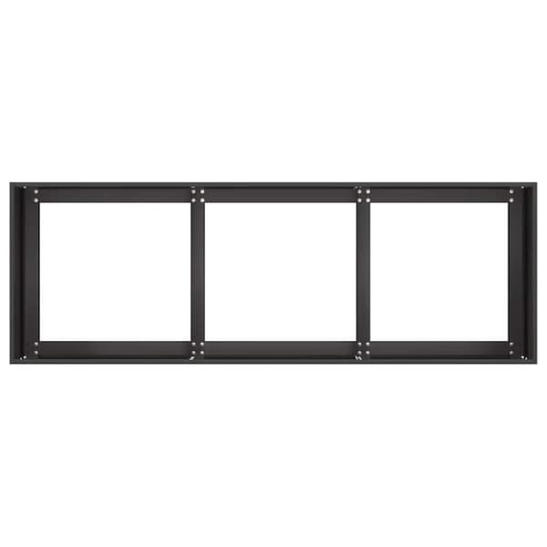 vidaXL Plantekasse svart 120x40x40 cm kaldvalset stål