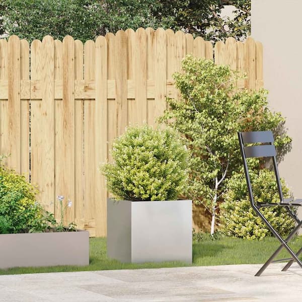 vidaXL Plantekasse 40x40x40 cm rustfritt stål