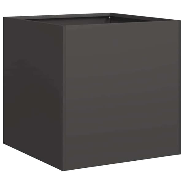 vidaXL plantekasse 40x40x40 cm koldvalset stål sort