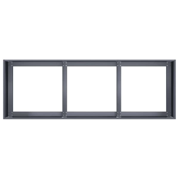 vidaXL Kukkalaatikko antrasiitti 120x40x40 cm kylmävalssattu teräs
