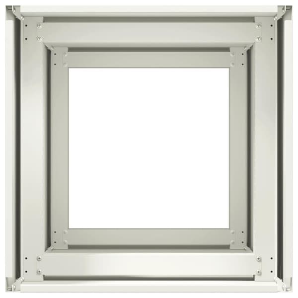 vidaXL plantekasse hvid 40x40x80 cm koldvalset stål