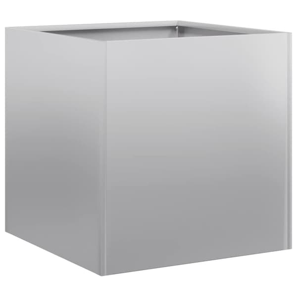 vidaXL Planter 40x40x40 cm Galvaniseret stål
