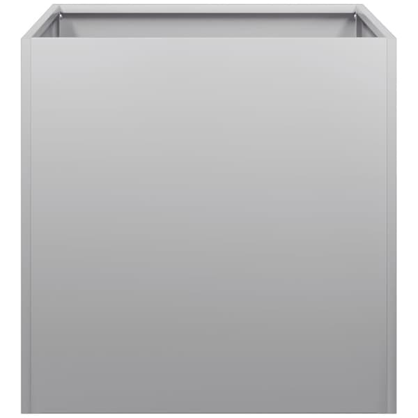 vidaXL Planter 40x40x40 cm Galvaniseret stål