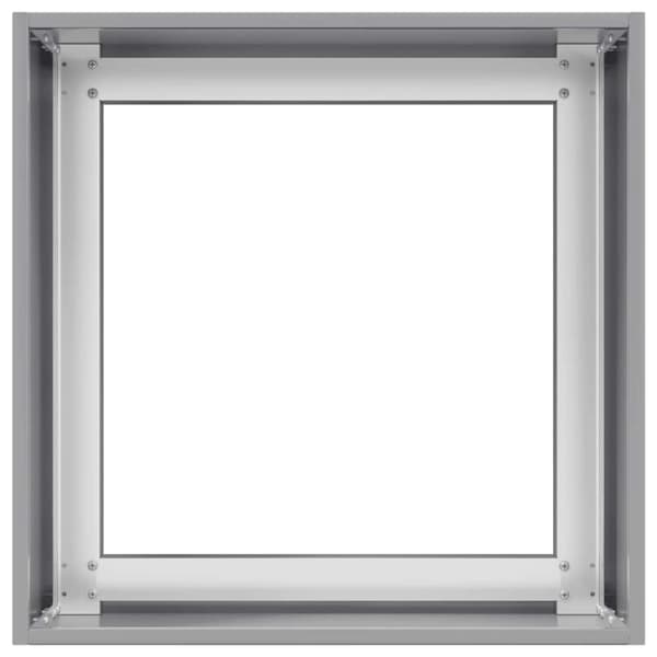 vidaXL Plantekasse 40x40x40 cm galvanisert stål