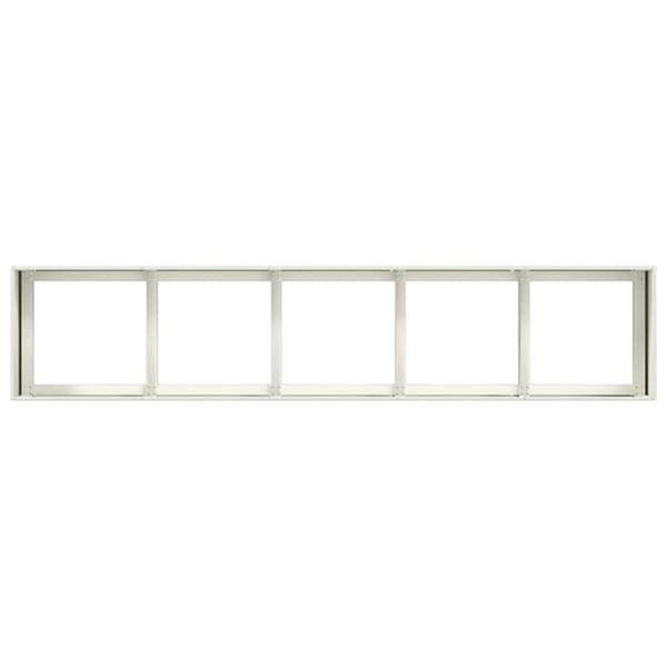 vidaXL Plantekasse hvit 200x40x40 cm kaldvalset stål