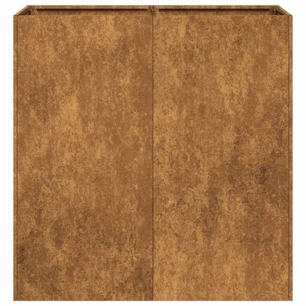 vidaXL plantekasse rustfarvet 80x40x80 cm forvitringsstål