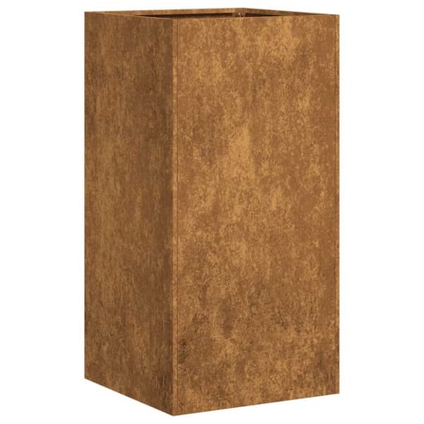 vidaXL Planteringskärl rostig 40x40x80 cm väderbeständigt stål