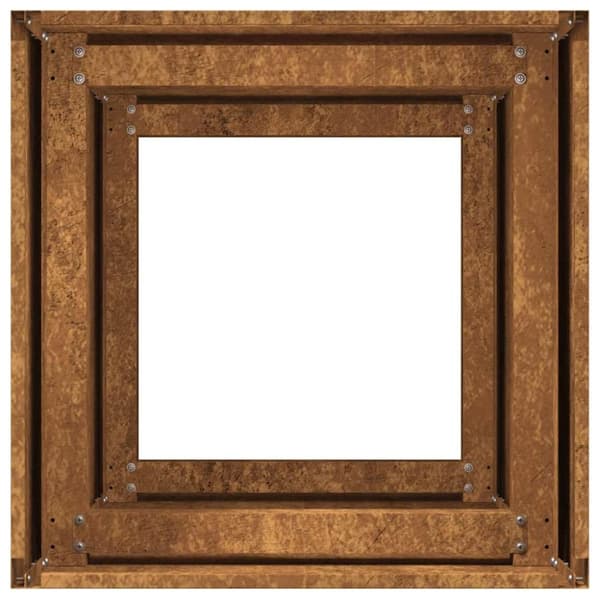 vidaXL Planteringskärl rostig 40x40x80 cm väderbeständigt stål