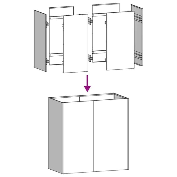 vidaXL Planteringskärl vit 80x40x80 cm kallvalsat stål