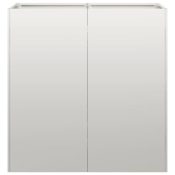 vidaXL Plantekasse 80x40x80 cm rustfritt stål
