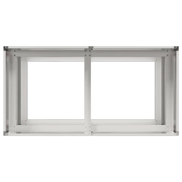 vidaXL Plantekasse 80x40x80 cm rustfritt stål