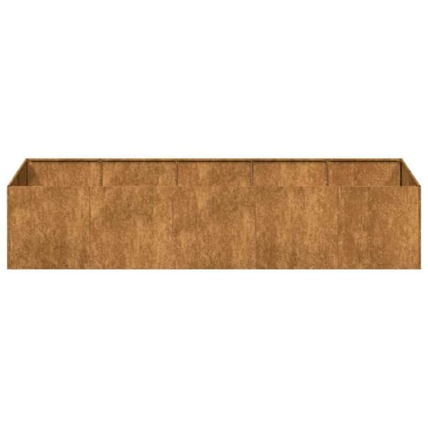 vidaXL Kukkalaatikko ruoste 200x80x40 cm säänkestävä teräs