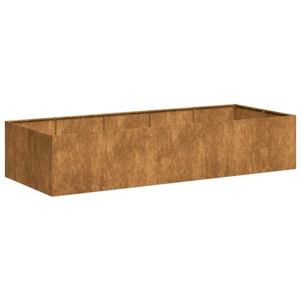 vidaXL Kukkalaatikko ruoste 200x80x40 cm säänkestävä teräs