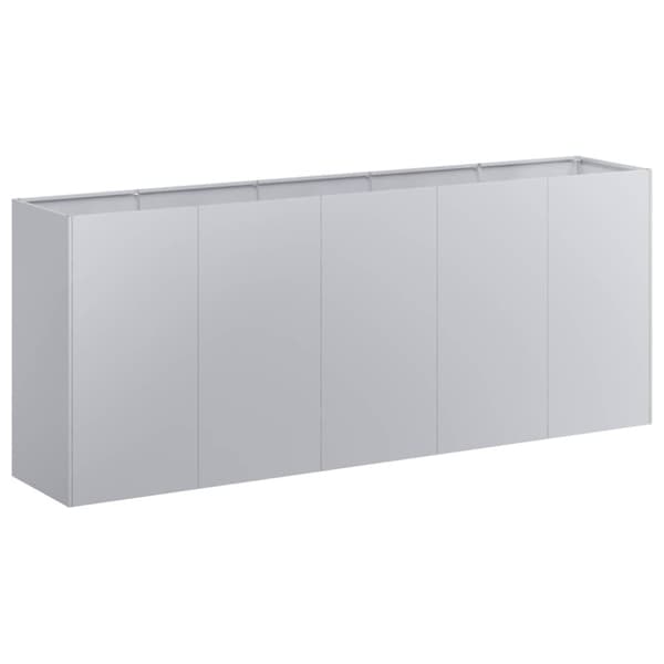 vidaXL Plantekasse 200x40x80 cm galvanisert stål