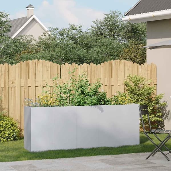 vidaXL Plantekasse 200x40x80 cm galvanisert stål