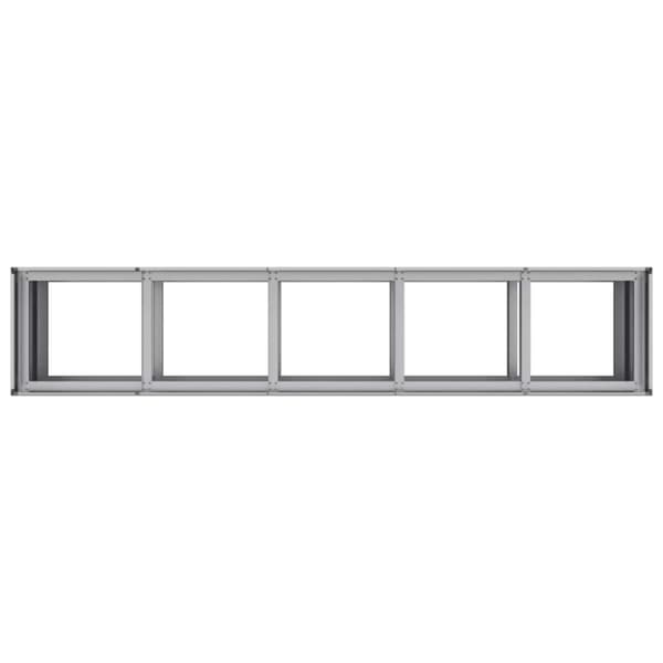 vidaXL Plantekasse 200x40x80 cm galvanisert stål