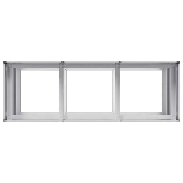 vidaXL Plantekasse 120x40x80 cm galvanisert stål