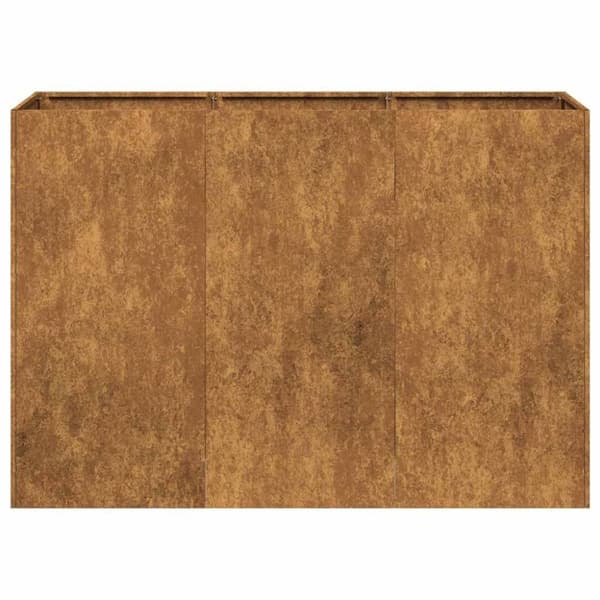 vidaXL Plantekasse rust 120x40x80 cm forvitringsstål