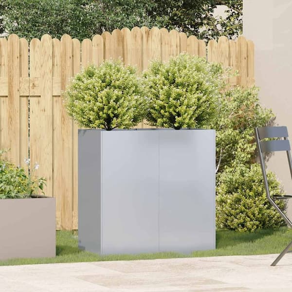 vidaXL plantekasse 80x40x80 cm galvaniseret stål