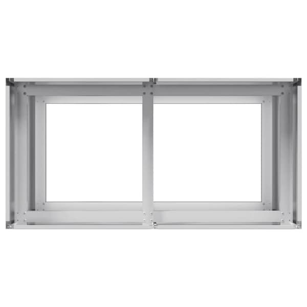 vidaXL plantekasse 80x40x80 cm galvaniseret stål